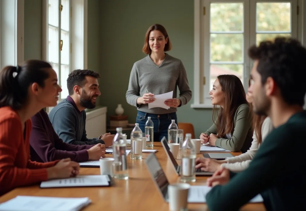 Self-development workshop with participants